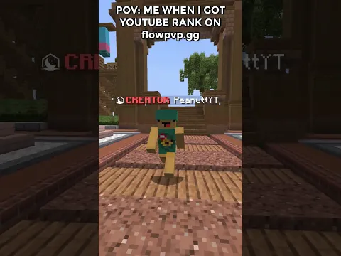 POV: ME WHEN I GOT YOUTUBE RANK ON flowpvp ! #shorts #getbaldgamer14