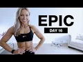 Day 16 of EPIC 40 Min Dumbbell Back and Bicep Workout at Home