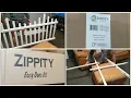 Zippity ZP19001 Madison Vinyl Picket Fence Setup