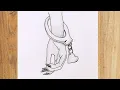 How to draw a girl hand with handcuffs - Easy Drawing Heart handcuffs Drawing step by step Art
