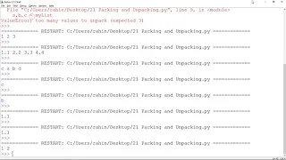 21 ENG Python 3 Packing and Unpacking values into and from variables