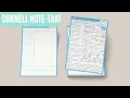 Inspire Education Cornell Note-Taking Pad