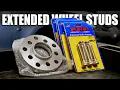 How to Properly Install Extended Wheel Studs Spacers NEW WHEEL REVEAL