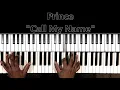 Prince "Call My Name" Piano Tutorial