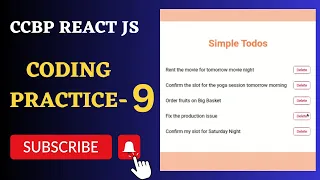 Debugging Simple Todos Coding Practice 9 REACT JS NxtWave CCBP 4 0