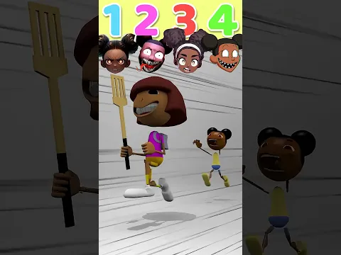 FIGHT CLAP BATTLE Dora VS Amanda HandClup #meme #animation