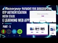 Building an Interactive E-Learning Platform with MERN Stack login and user profile api part 5