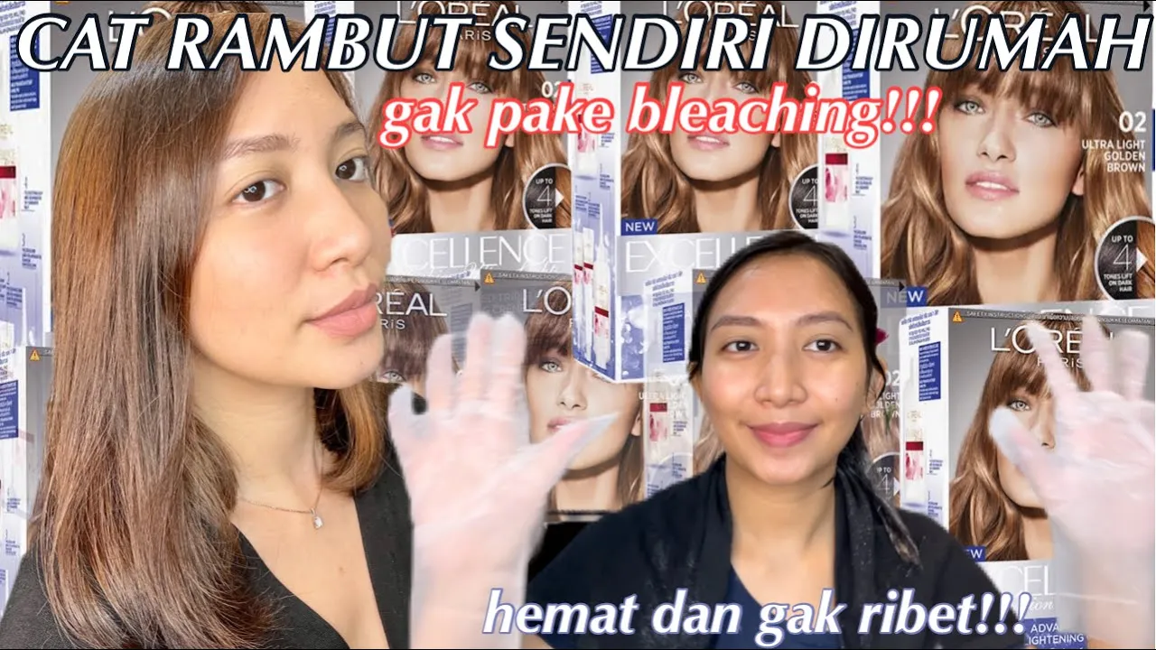 Hello! Nyobain cat rambut sendiri di rumah, hasilnya kok gini yah hahaha. Langsung aja nonton videon. 