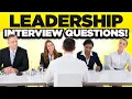LEADERSHIP Interview Questions Answers How to PASS a Leadership Management Job Interview