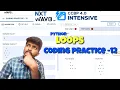 My Python Coding Practice Live Coding Practice