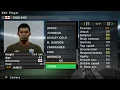 PES 2011 ENGLAND All National Team Players (Europe A) Pro Evolution Soccer PS2 ⚽️
