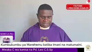 Masomo Ya Misa Kumbukumbu Ya Marehemu Wote 2 Novemba 2025 