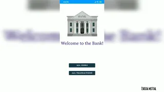 Basic Banking App using Android Studio and SQLite The Sparks Foundation GRIP2021