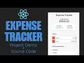 Build an Expense Tracker in React js Project Demo Source Code