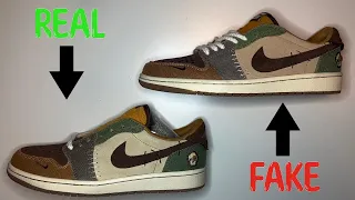 Download REAL VS. FAKE NIKE AIR JORDAN 1 RETRO LOW OG ZION WILLIAMSON VOODOO SNEAKERS COMPARISON MP3