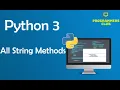 7 python string methods python basic python django tutorial django project python tutorial