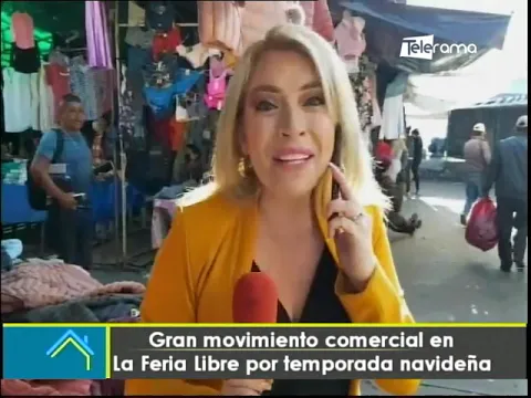 Gran movimiento comercial en la Feria Libre por temporada navideña