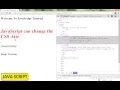 JAVA SCRIPT HOW TO CHANGE CSS ATTRIBUTE DEMO