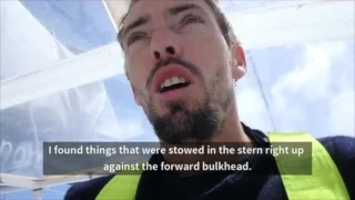 Vendee Globe sailor shows catastrophic damage to his yacht