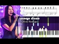 Download Lagu Olivia Rodrigo - teenage dream - Accurate Piano Tutorial with Sheet Music