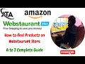 How to Find Products From Webstaurant Part-1 Amazon Wholesale Product Hunting Product Research