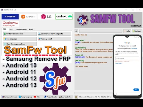 Download MP3 SamFw Tool Frp Unlock Tool 2023 | Added Qualcomm Oppo/Xiaomi FRP | Google Account Remove Samsung Frp