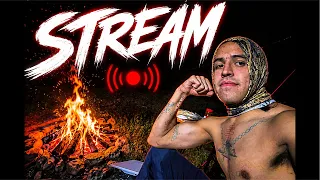 STREAM en CAMPING pescando y cocinando