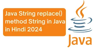 Java String replace method How to use replaceAll in String in Java in Hindi 2024