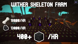 Wither Skeleton Farm 400 Skulls per Hour for Minecraft 1 21 26 1-26 2