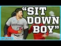 Pitcher gets a helmet thrown at him for shouting at the batter a breakdown
