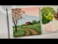 Mountain landscape painting painting for beginners tutorial