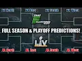 FULL 2020 NFL PREDICTIONS SHOW Record For Each Team Complete Playoff Bracket