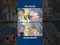 Aha World VS Avatar World❤️💙 The youngest is the best! 😱 #ahaworld #avatarworld #tocaboca #singer