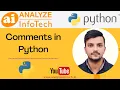 Comments in python Python in Comments - Analyze InfoTech