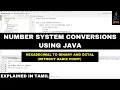 Converting Hexadecimal Numbers to Binary and Octal Numbers in Java