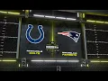 Colts Franchise Year 1 Game 10 Colts VS patriots All madden realistic sliders 3440x1440 Resolution