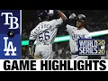 Lowe homers twice Rays take World Series Game 2 to even series Rays-Dodgers Game 2 Highlights