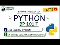 How to Install Python IDE Python Programming Part 2 B Pharm 1st Sem New PCI Syllabus