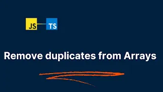 Remove duplicates in Javascript Typescript arrays