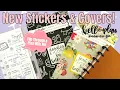Kellofaplan New Stickers Mini Planner Covers Flip Through Plan With Me