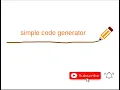 simple code generator Compiler Design Malayalam Tutorial