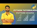 Python Pattern Programs - Printing Stars in Reverse Right Angle Triangle Shape Star Pattern