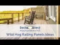 Easy DIY Deck Railing That Looks Amazing Hog wire Railing panels