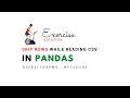 Exercise solution - skip rows while reading csv in pandas