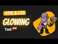 How to make Glowing Text in HTML CSS only
