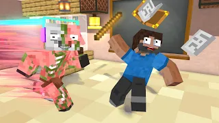 Herobrine on 1000 Ping Challenge - Minecraft Animation