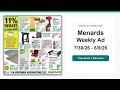 Menards Weekly Ad 26 - 26 Top 10 Deals