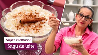 SAGU DE LEITE SUPER CREMOSO! 😍 Faça assim e você não vai querer de outro jeito! - Isamara Amâncio