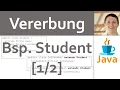 JAVA Vererbung 03 - Ubung Student Aufgabenstellung