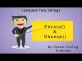Easiest Way to Compare Two Strings two methods strcmp strcmpi OhMyCode